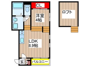 プライム二番コートの物件間取画像